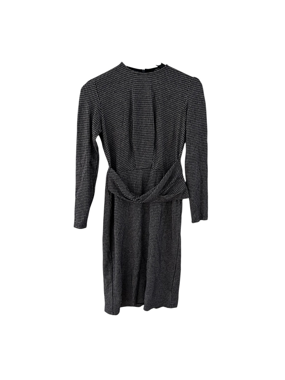 Weekend Max Mara Black & White Long Sleeve Midi Dress